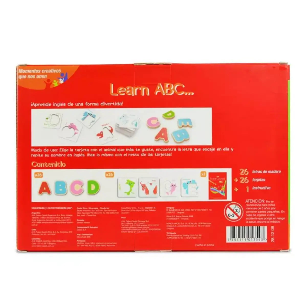 Set Creativo Juego Faber Castell Abc Aprende Alfabeto Letras - Faber Castell