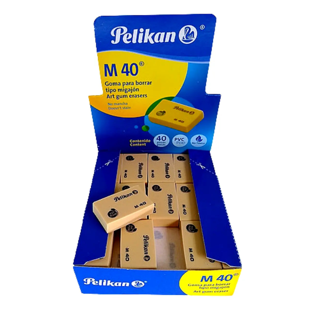 Gomas Borrador Migajon Pelikan M40 Diseñadores Dibujantes 40 Piezas - Pelikan - uso