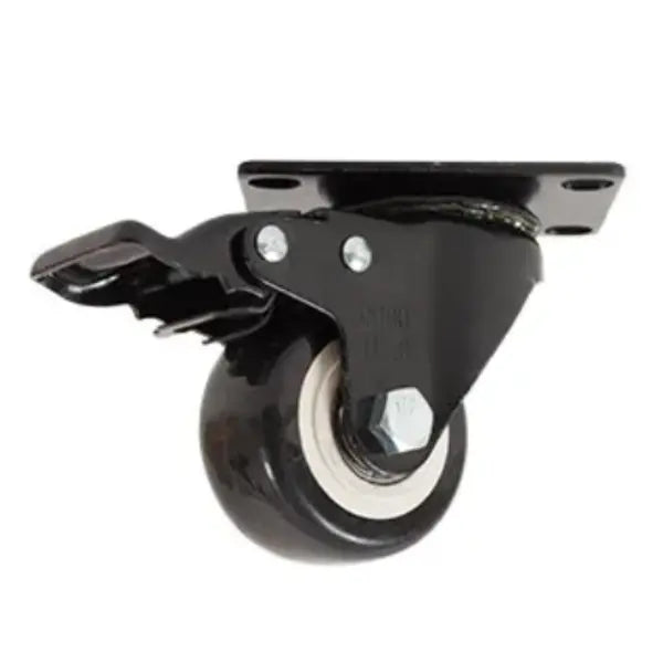 RODAJA PVC NEGRO GIRATORIA FRENO 2 1/2" - Dogotuls - detalle