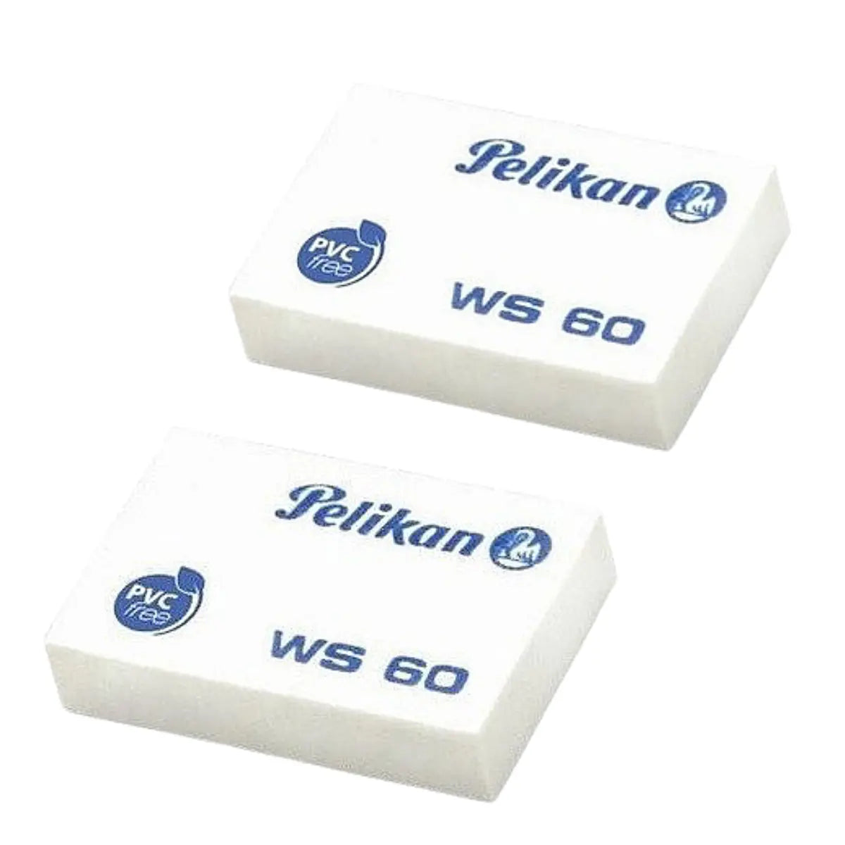 Gomas Plásticas Borrador Ws60 Blanca Pelikan 60 Piezas - Pelikan - vista lateral