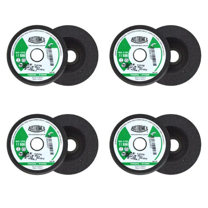 4 Copa abrasiva tipo R.T.11 grano 80 de 80 x 45 x M14-2 mm Austromex - Austrodiam - vista lateral
