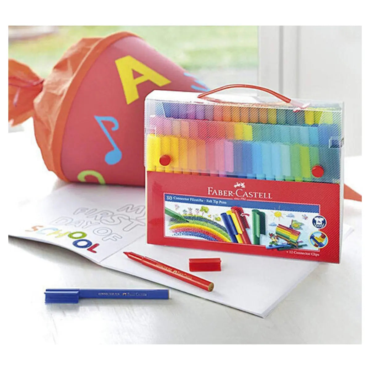 Plumones de Colores Lavables Faber Castell Estuche Rígido 80 Pz - Faber Castell - uso