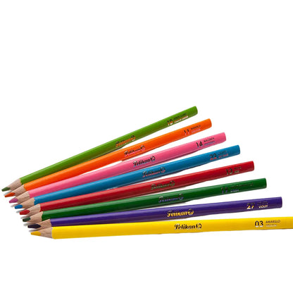 Lápices de Colores Triangular 4mm Pelikan 24 Piezas - Pelikan - vista lateral