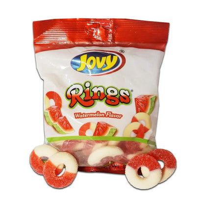 1 Kg Gomitas Ruedita Jovy Sabor Sandia Dulce Y Suave Rings - Jovy