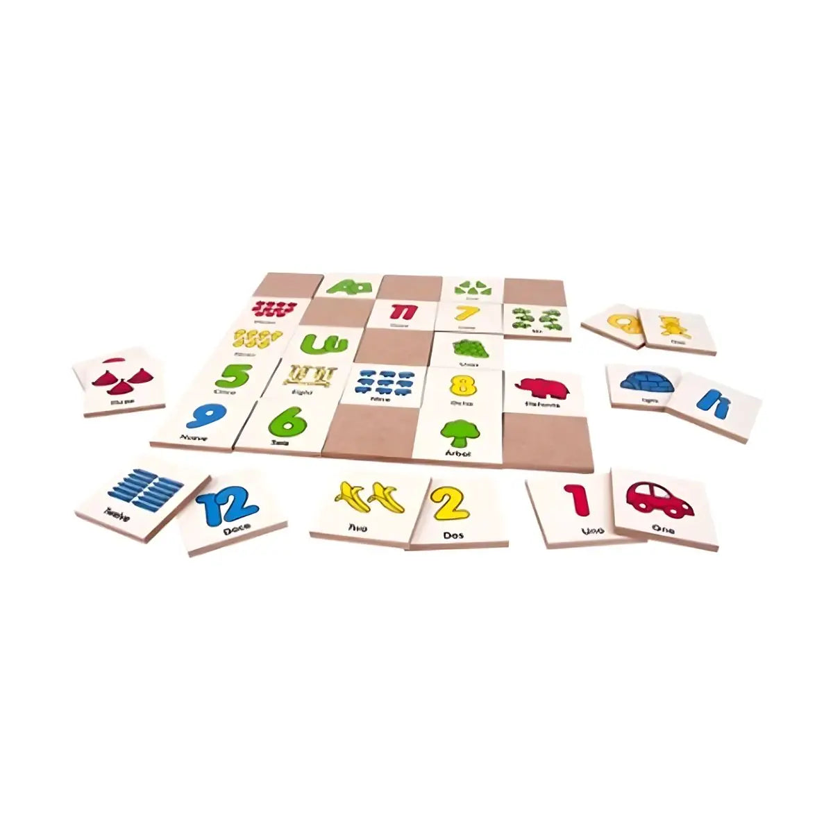 Juego De Memoria Números Y Vocales Mesa Diako Didáctico - Diako - detalle