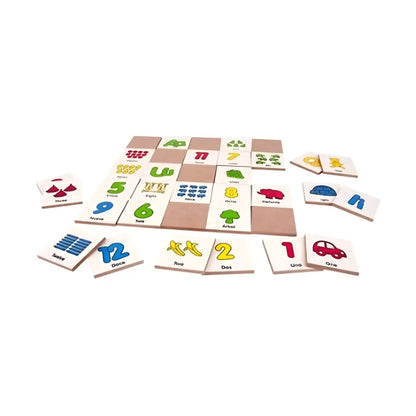 Juego De Memoria Números Y Vocales Mesa Diako Didáctico - Diako - detalle