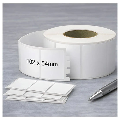 Rollo De Etiquetas Blancas Para Envíos 102 x 54mm