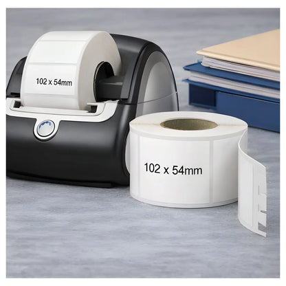 Rollo De Etiquetas Blancas Para Envíos 102 x 54mm - dymo - empaque