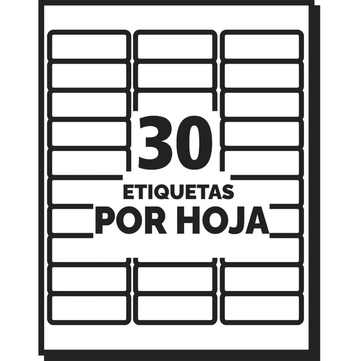 3000 Etiqueta Envio Permanente Avery Blanca Impresion Laser - Avery