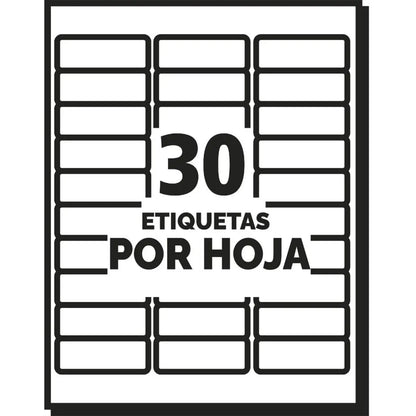 3000 Etiqueta Envio Permanente Avery Blanca Impresion Laser - Avery