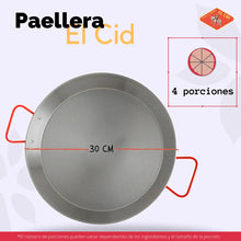 Paellera Pulida de Hierro 30cm - Cesarfer - vista lateral