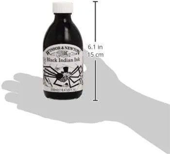 Tintero Tinta India Líquida 250ml Winsor & Newton Caligrafía - Winsor and Newton - vista lateral