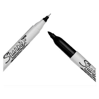 Marcador Permanente Sharpie Doble Punta Negro 12pzas 1805635 - Sharpie - vista lateral