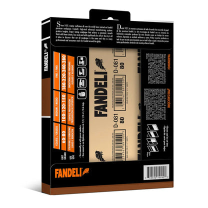 Kit 25 Lija Multiusos Profesional Grano 220 9x11 Fandeli - Fandeli - vista trasera