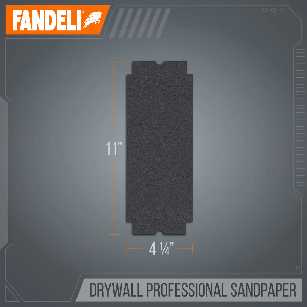 Kit 25 Lija Profesional Yeso Paredes Grado Medio 150 Fandeli - Fandeli - empaque