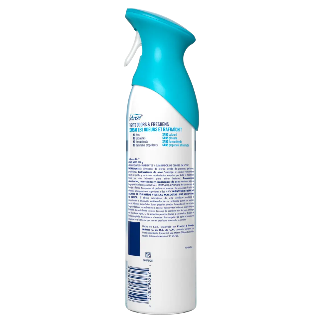 Febreze Air Aromatizante Ambiental Atomizador Varios 250gr - KCTS - vista lateral