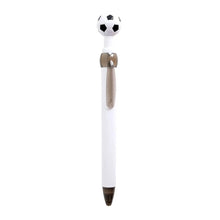 10pzs Boligrafo Plastico For Promotional Clip Forma Balon Soccer - For Promotional - empaque