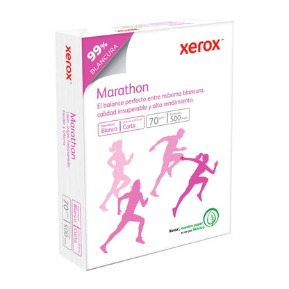 Paquete 500 hojas Papel Cortado Bond Marathon 70gr Carta 99% Blancura Xerox - Xerox