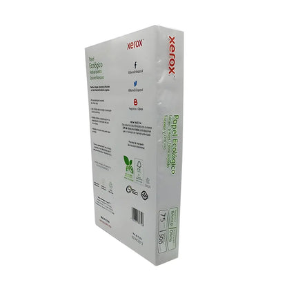 500 Hojas Papel Xerox Ecologico Tamaño Oficio Blancas - Xerox - vista lateral