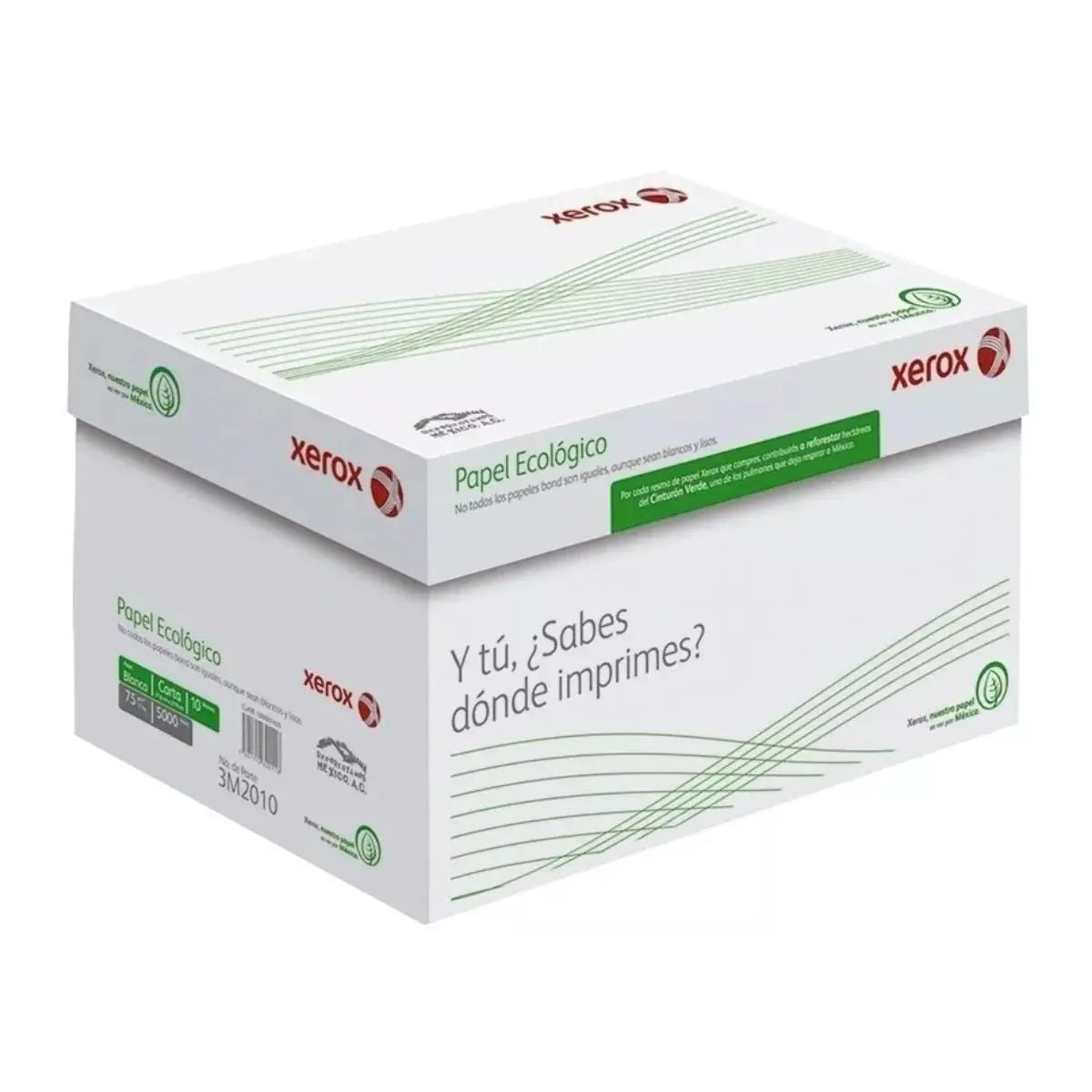 Caja Papel Xerox Ecologico Tamaño Oficio 5000 Hojas Blancas - Xerox