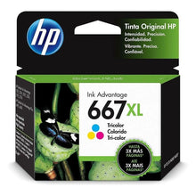 Tinta HP Original 667 XL Ink Advantage Tricolor - HP - empaque