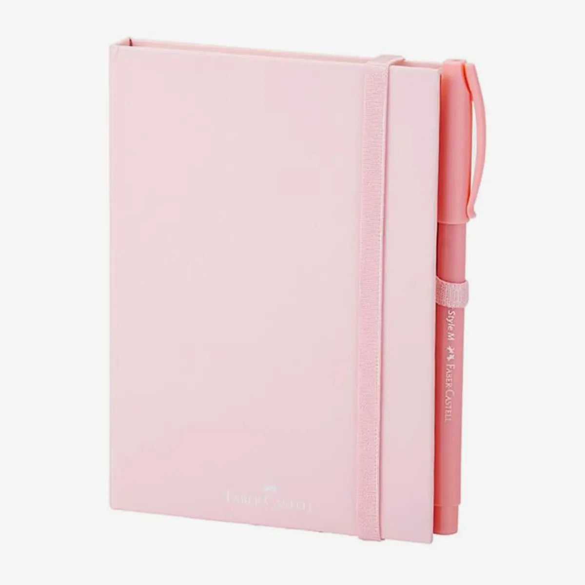 Set Mini Libreta Dibujo Rosa Pastel + Pluma Faber Castell - Faber Castell - empaque