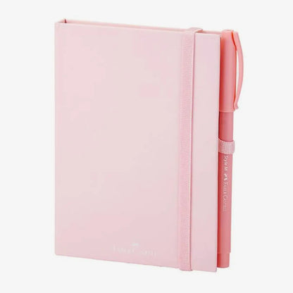 Set Mini Libreta Dibujo Rosa Pastel + Pluma Faber Castell - Faber Castell - empaque