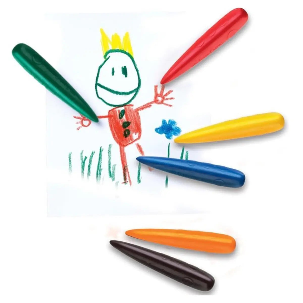 Crayones Borrables Faber Castell Cohete Kinder Ergonómico 6 Pz - Faber Castell - detalle