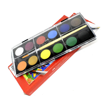 Acuarelas Infantil Faber Castell 24mm Estuche 12 Pz - AKSI - uso