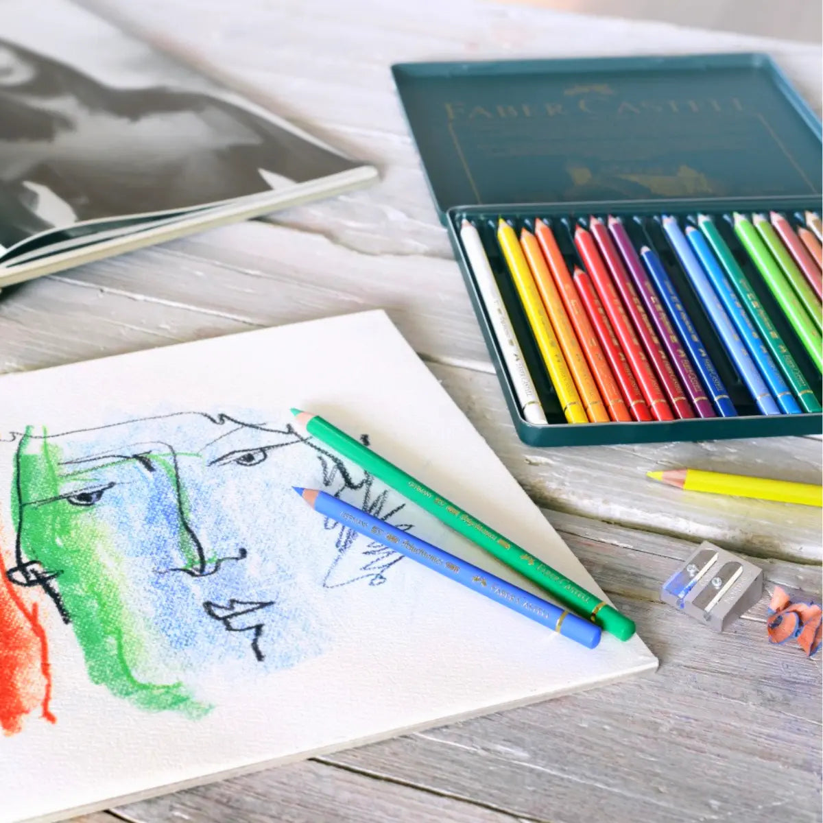 Lápices de Colores Faber Castell Polychromos Profesionales Premium 24 Pz - Faber Castell - uso
