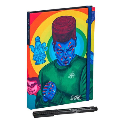 Libreta 160 hojas + Marcador Finepen Faber Castell Edición Entes - Faber Castell