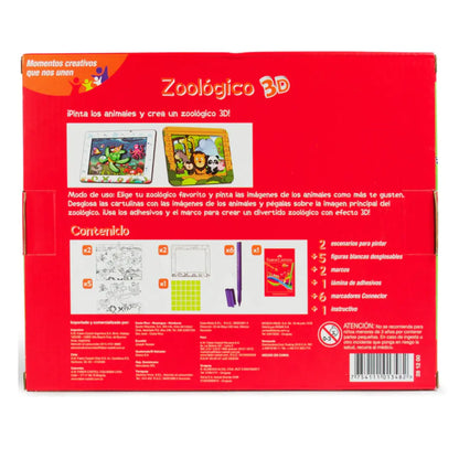 Marcadores Lavable Faber Castell Creativo Zoológico 3D 6 Pz - Faber Castell - vista lateral