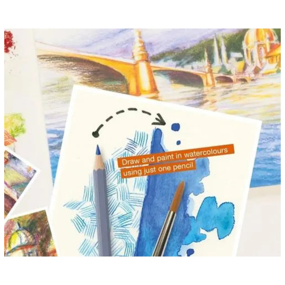 Lápices de Colores Acuarelables Faber Castell Profesional Goldfaber Aqua 24 Pz - Faber Castell - uso