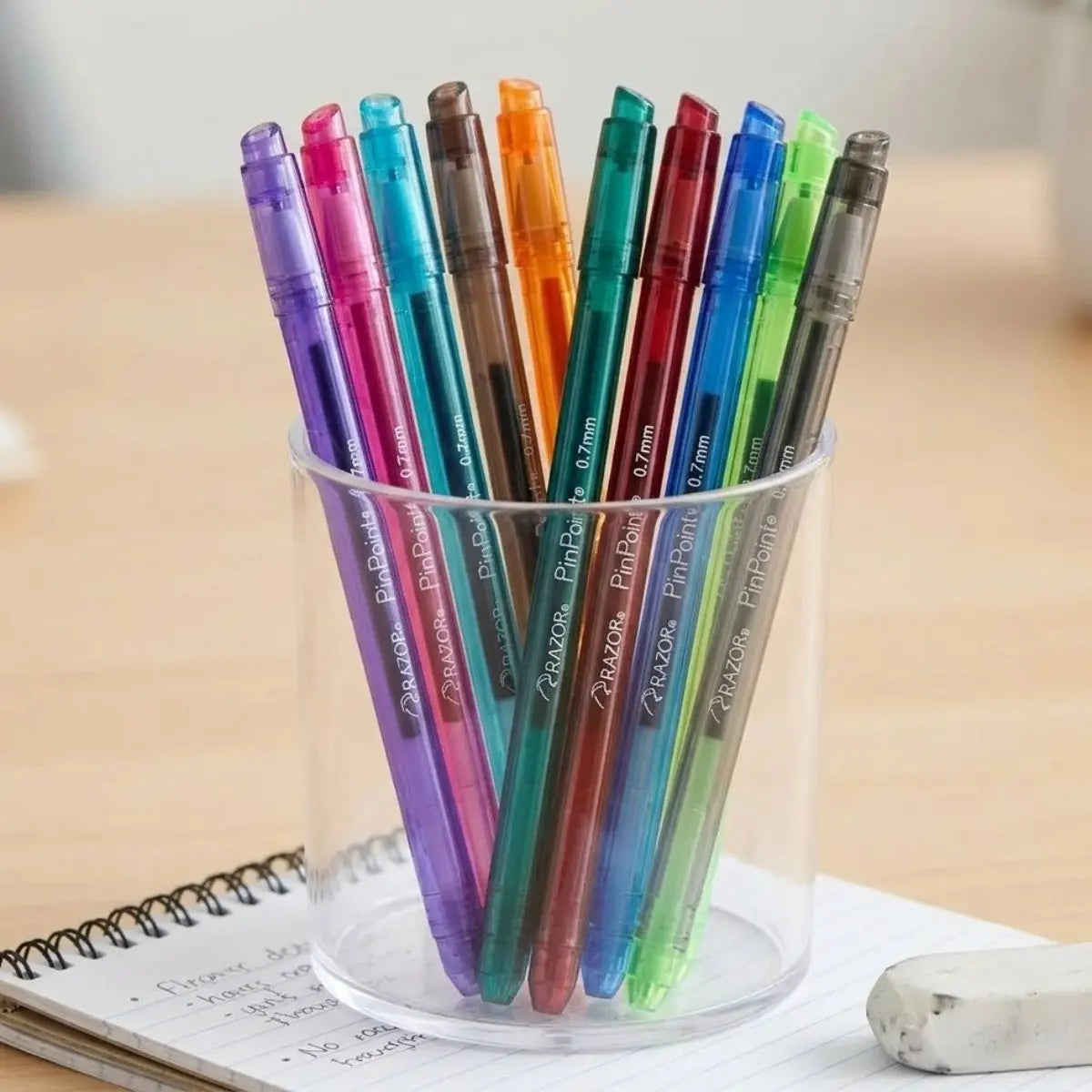 Bolígrafos Plumas Azor Pin Point Mandala Colores 0.7mm 10 Piezas Surtido 2 - Azor - uso