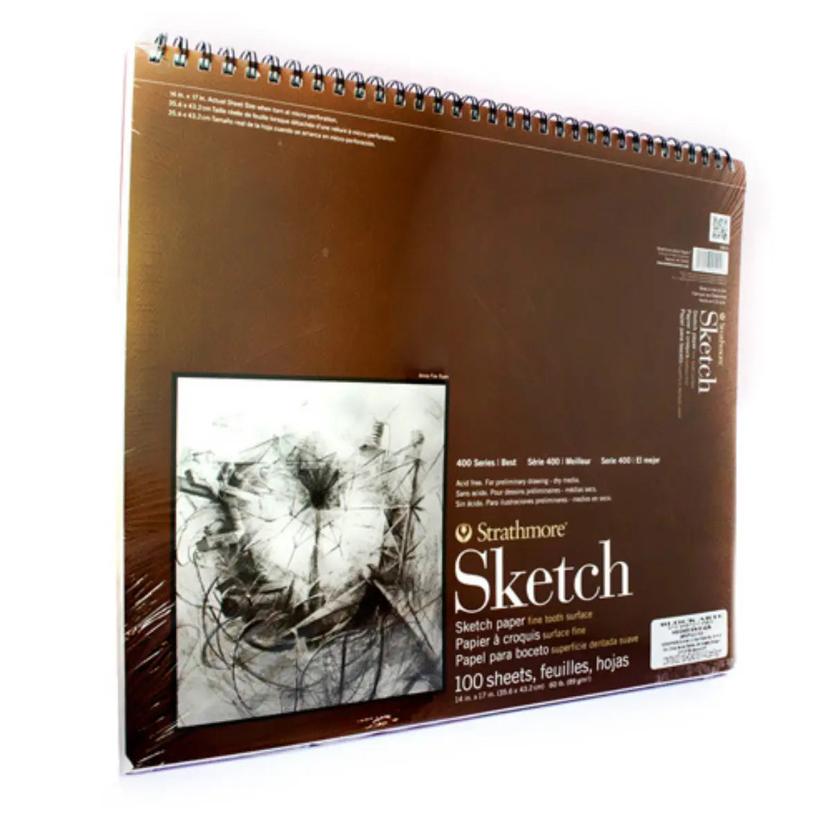 Block Cuaderno Dibujo Bocetos Strathmore Serie 400 35.5x43cm 100 Hojas - Strathmore