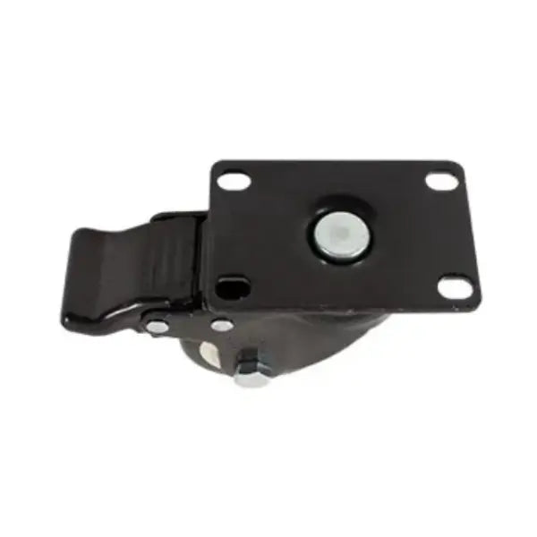 RODAJA PVC NEGRO GIRATORIA FRENO 2 1/2" - Dogotuls - vista lateral