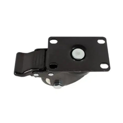 RODAJA PVC NEGRO GIRATORIA FRENO 2 1/2" - Dogotuls - vista lateral