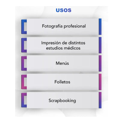 Papel Profesional Fotográfico Satín 260g Paq 500 hojas Tamaño 0.1016x 0.1524m PH395-B1 Kronaline - Kronaline