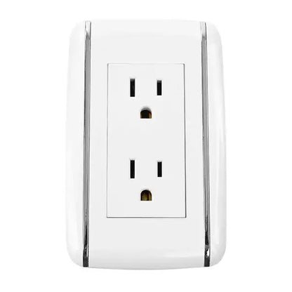 Placa Vicenza contacto doble Saneles 4455 - Sanelec - empaque