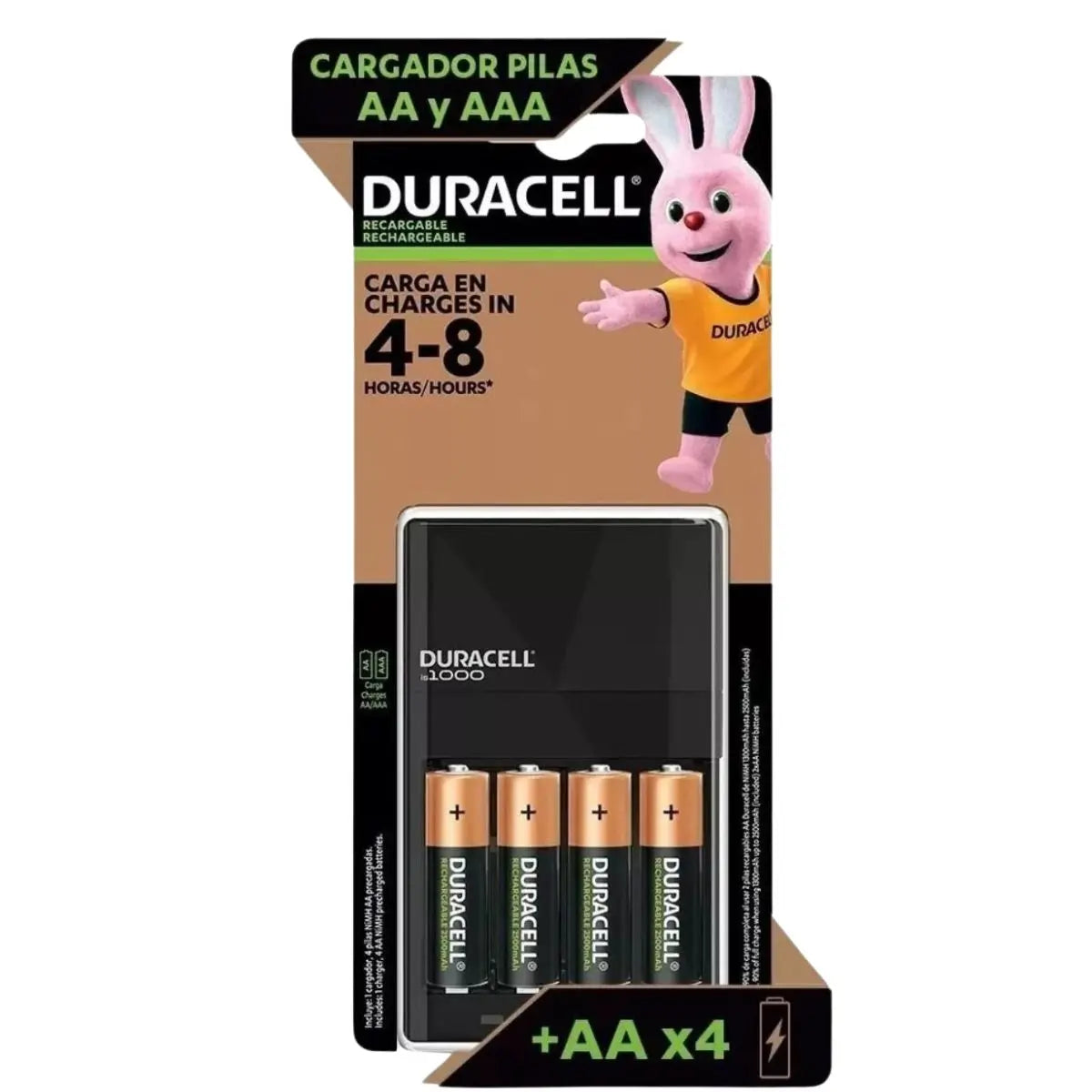 Cargador Pilas Aa Y Aaa Duracell Incluye 4 Pilas Recargables - KCTS