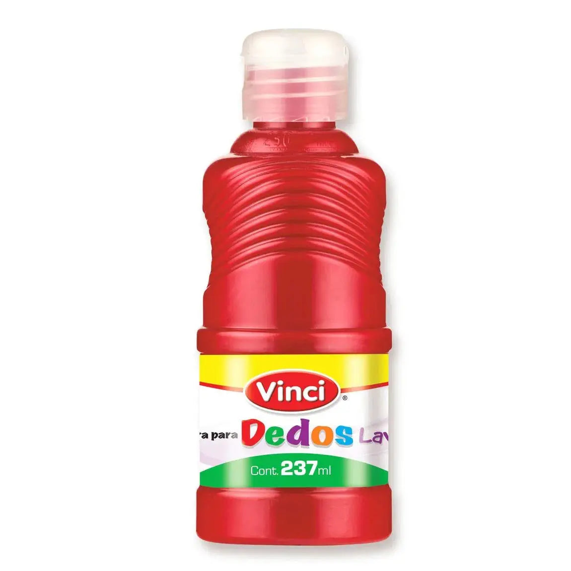 Pintura Para Dedos Lavable Vinci Colores Surtidos 237ml Elegir Color Rojo - Vinci