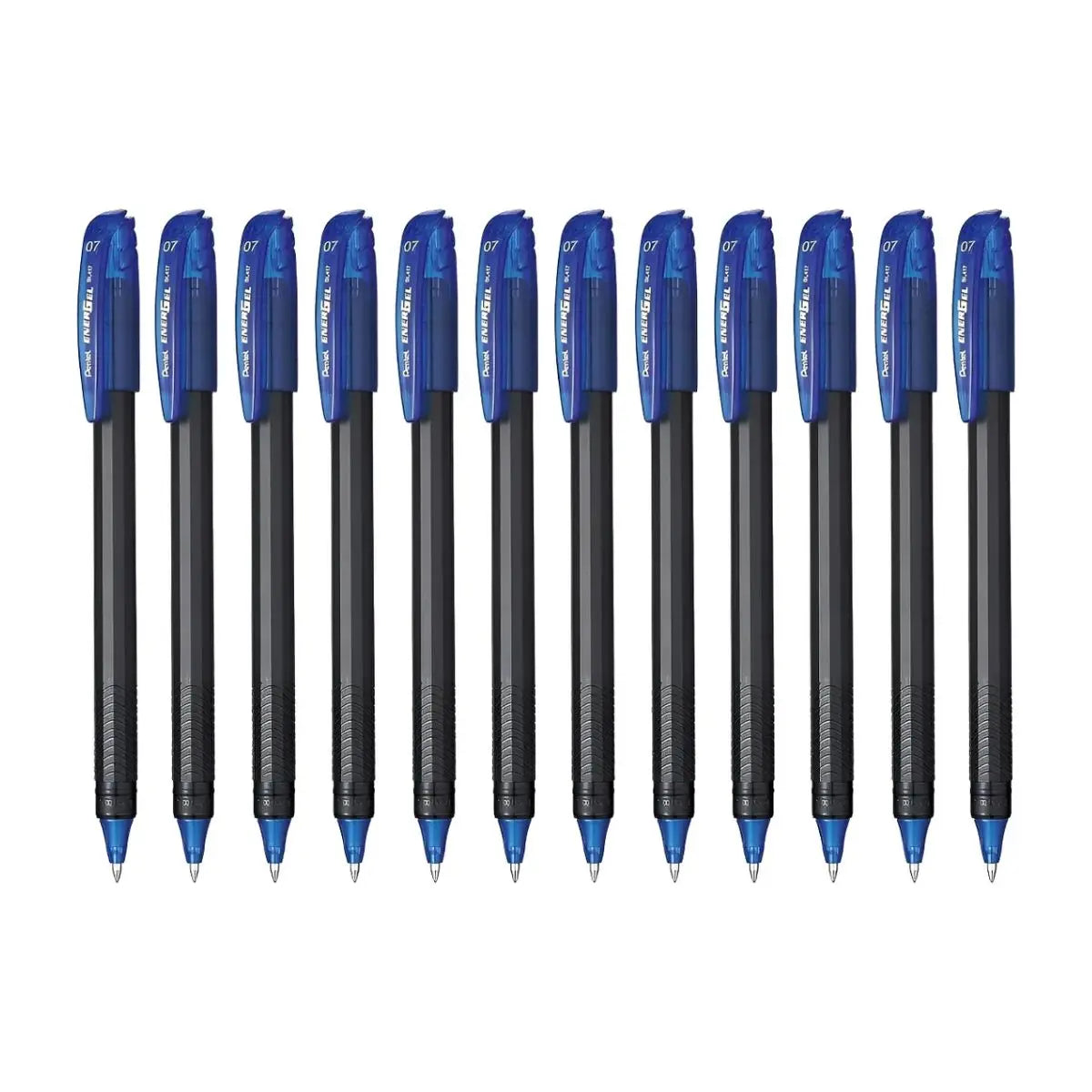 12 Boligrafos Tinta Gel Liquida Pentel Energel Stick 0.7mm Azul - Pentel - detalle