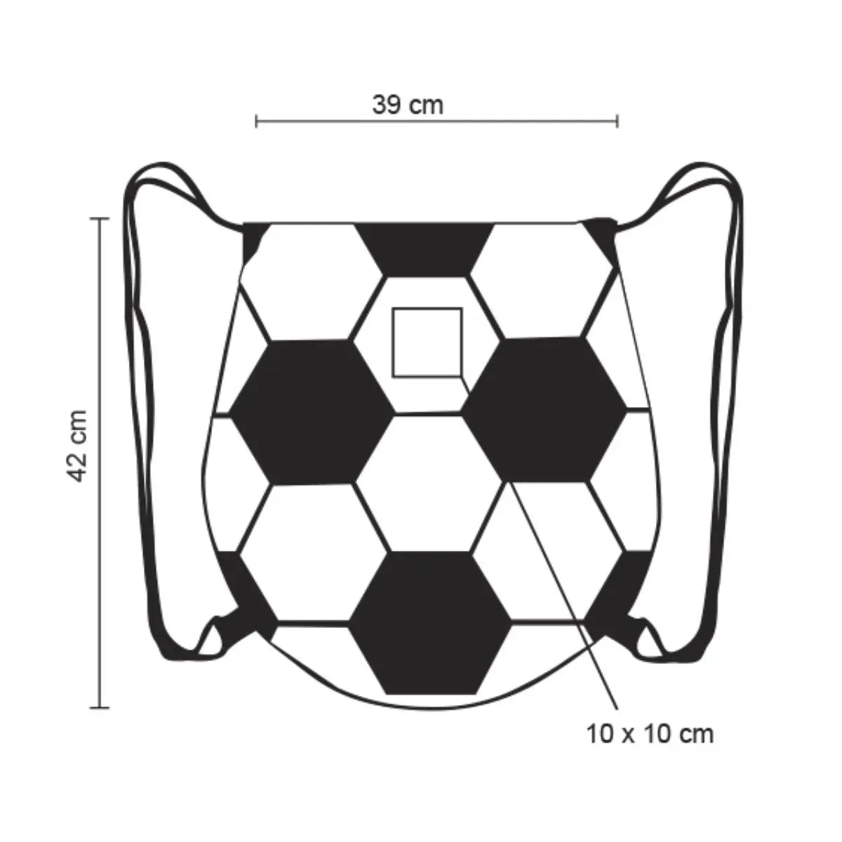 Morral Poliester For Promotional Diseño Balon Futbol - For Promotional - empaque