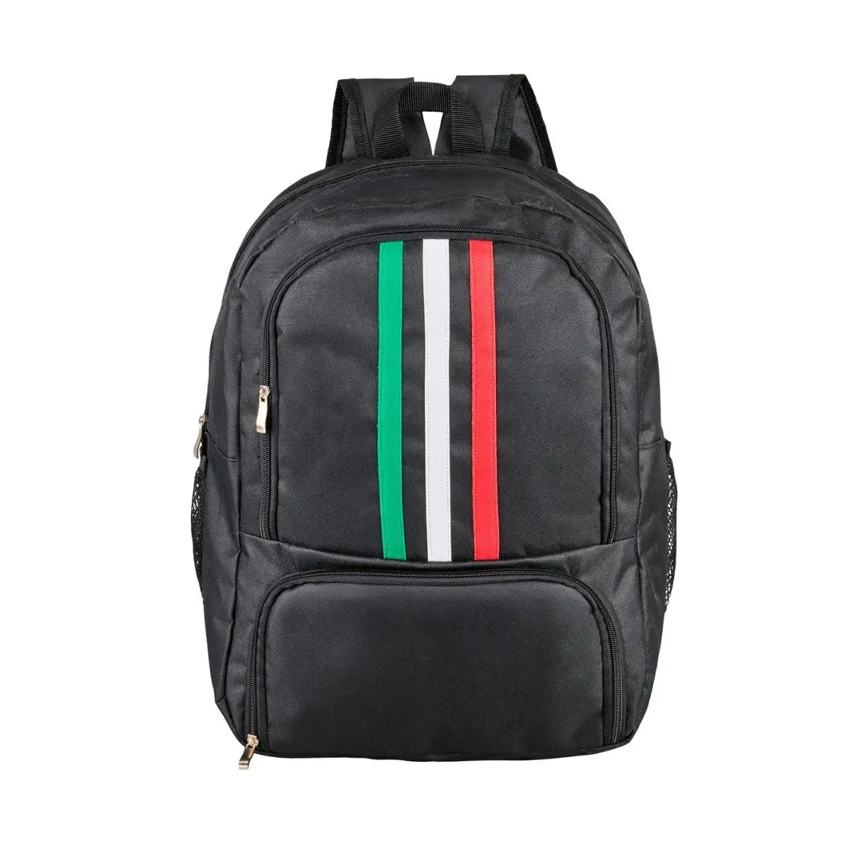 Mochila Negra Rayas Tricolor For Promotional 2 CompartimentoS - For Promotional