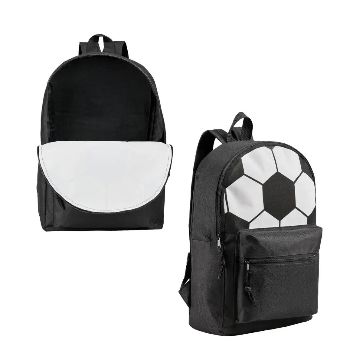 Mochila Negra Impresion Balon For Promotional Ajustable - For Promotional - vista lateral
