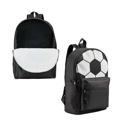 Mochila Negra Impresion Balon For Promotional Ajustable - For Promotional - vista lateral