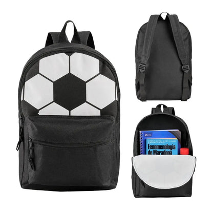 Mochila Negra Impresion Balon For Promotional Ajustable - For Promotional - empaque