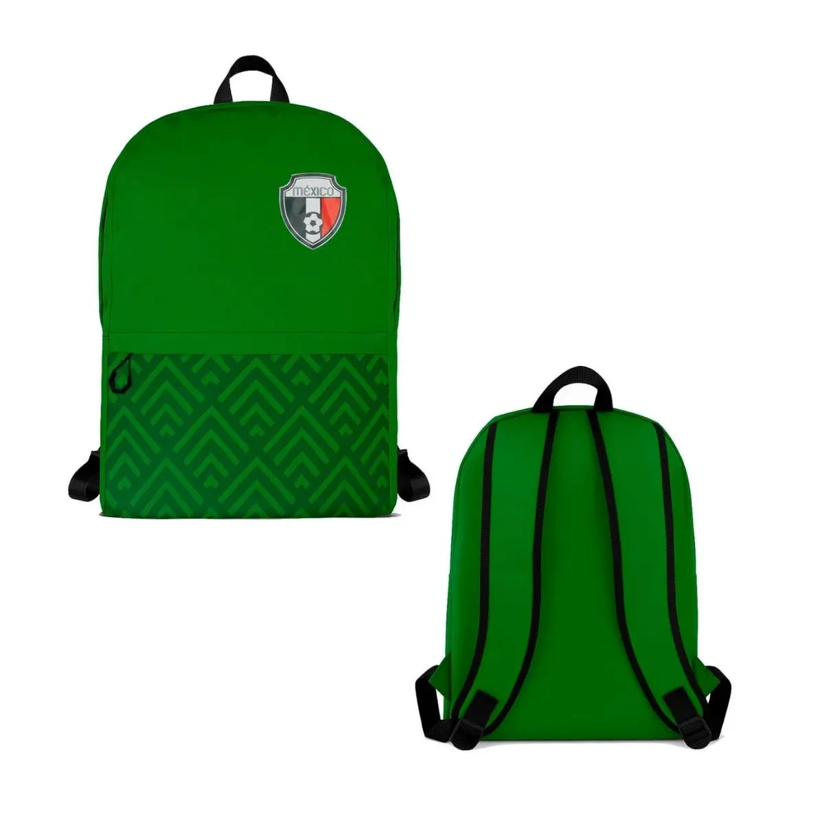 Mochila Verde For Promotional Logo Mexico Ajustable - For Promotional - vista trasera