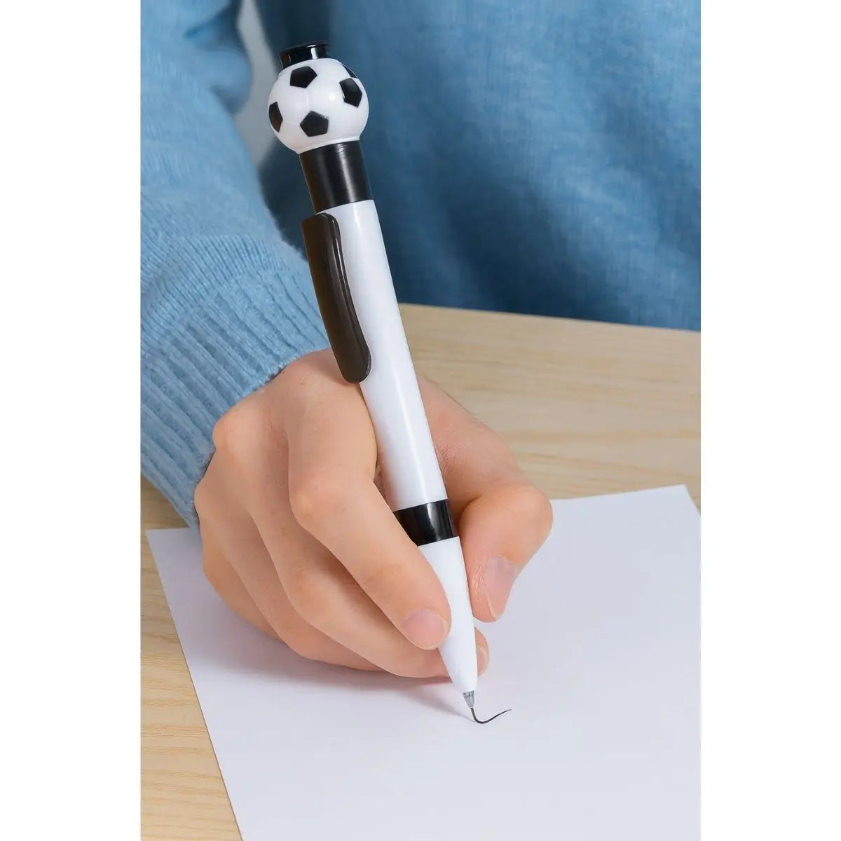 10pzs Boligrafo Clip Balon Futbol For Promotional Elegir Color Verde - For Promotional - empaque
