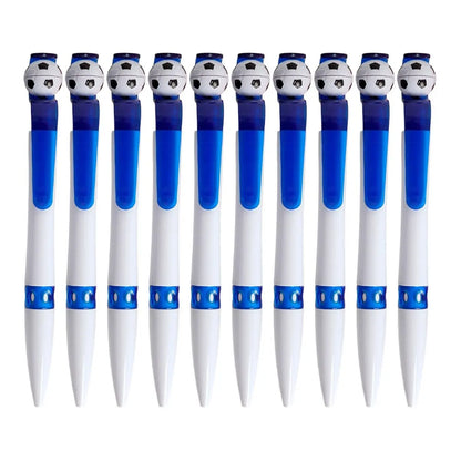 10pzs Boligrafo Clip Balon Futbol For Promotional Elegir Color Azul - For Promotional - vista lateral
